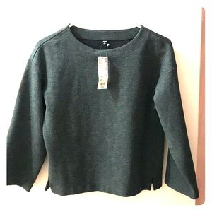 Uniqlo Milano Dark Grey Wide Sleeve